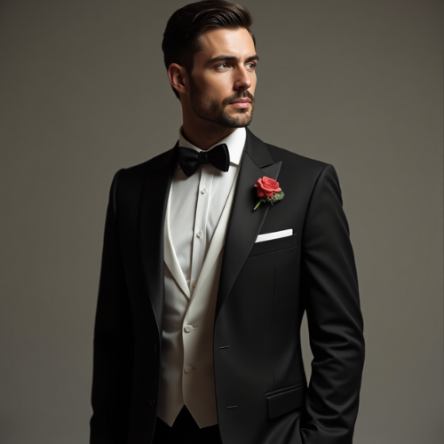 men's tuxedo suits at Monica’s Bridal Boutique in Sarasota