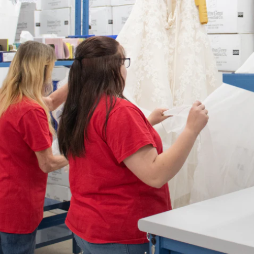 bridal gown preservation at Monica Bridal Boutique in sarasota