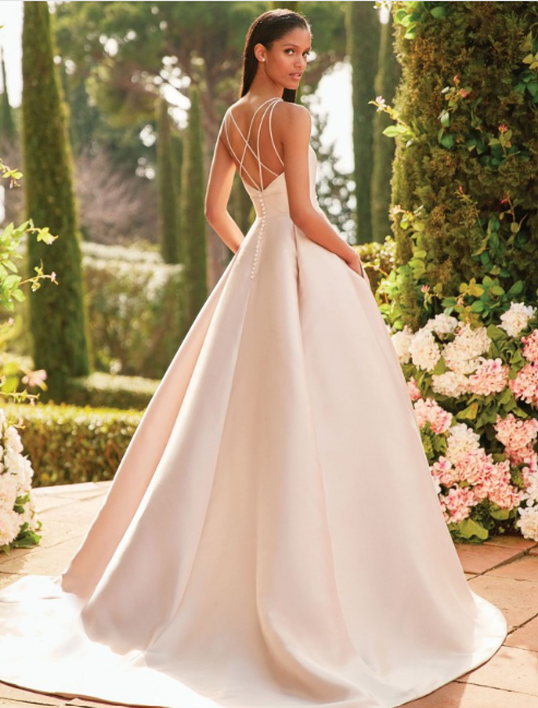 Private Label "Aaliyah" (Sincerity Collection) Graphic Lace Fit-and-Flare Wedding Gown – Size 10 (SKU DMB043) - Image 2