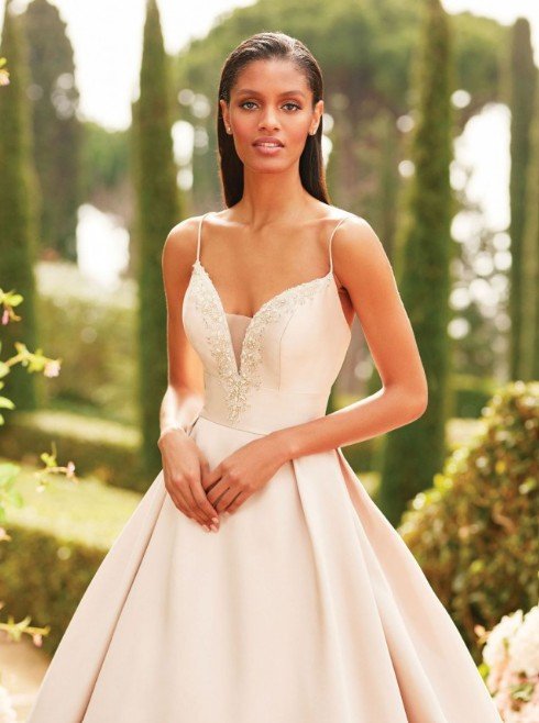 Private Label "Aaliyah" (Sincerity Collection) Graphic Lace Fit-and-Flare Wedding Gown – Size 10 (SKU DMB043) - Image 5