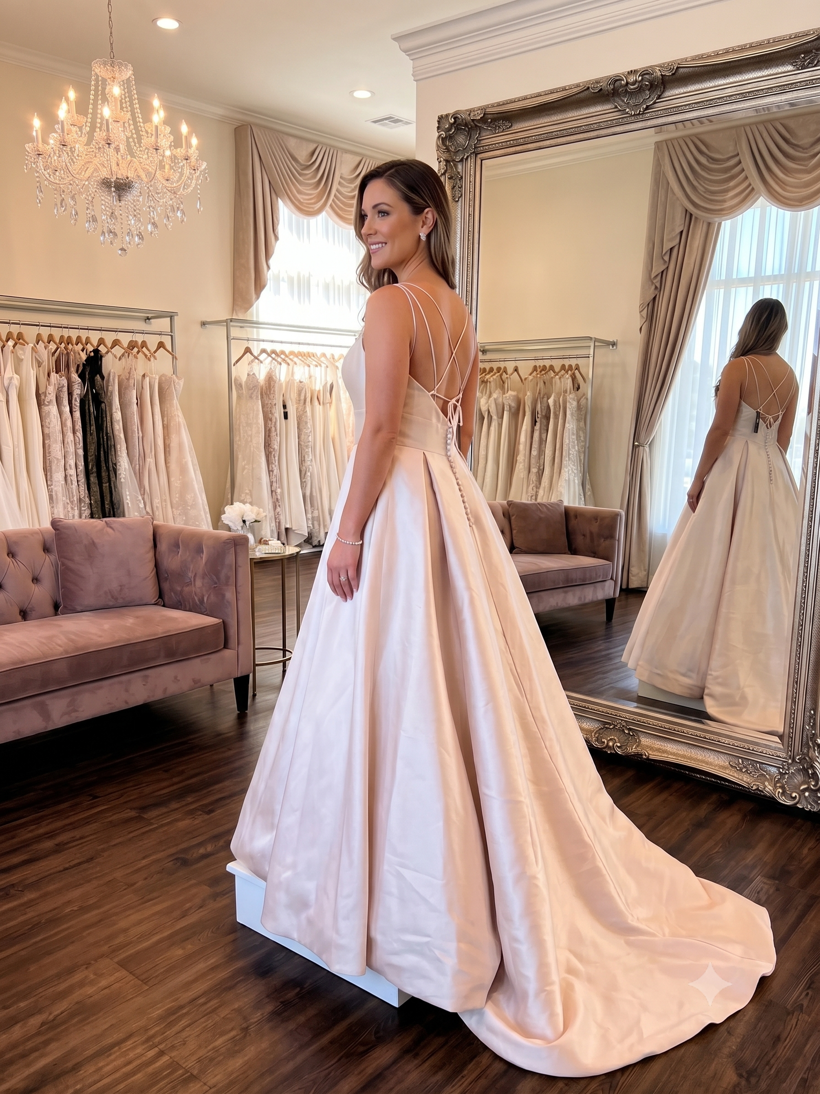Private Label Gabriella MAD-MJ506 Crepe Mermaid Gown Size 10 2