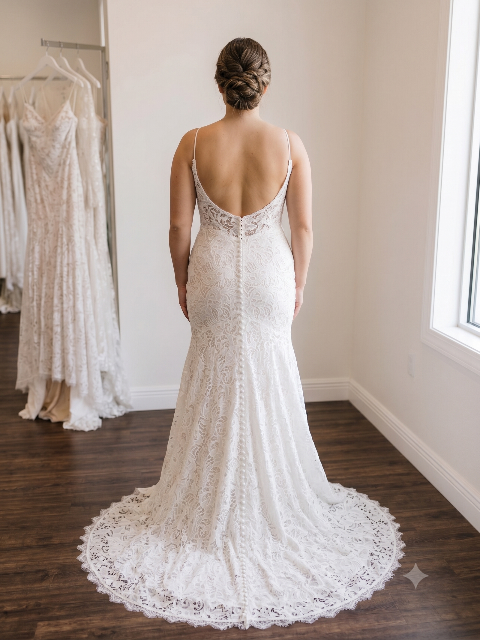 Private Label Aaliyah Sincerity Lace Wedding Gown Size 10 | DMB043 2
