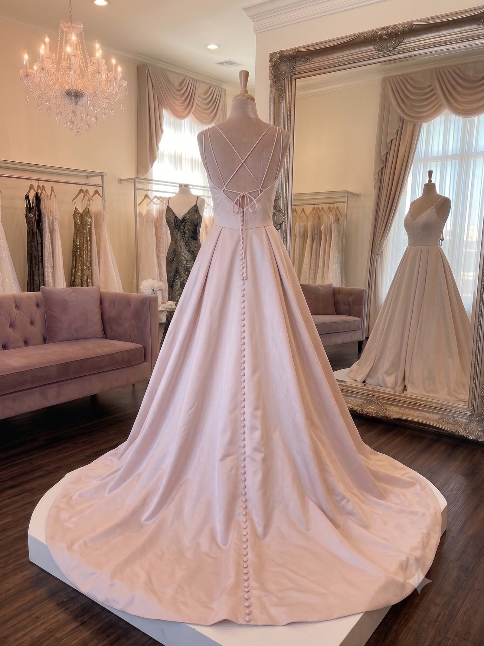 Private Label Gabriella MAD-MJ506 Crepe Mermaid Gown Size 10 3
