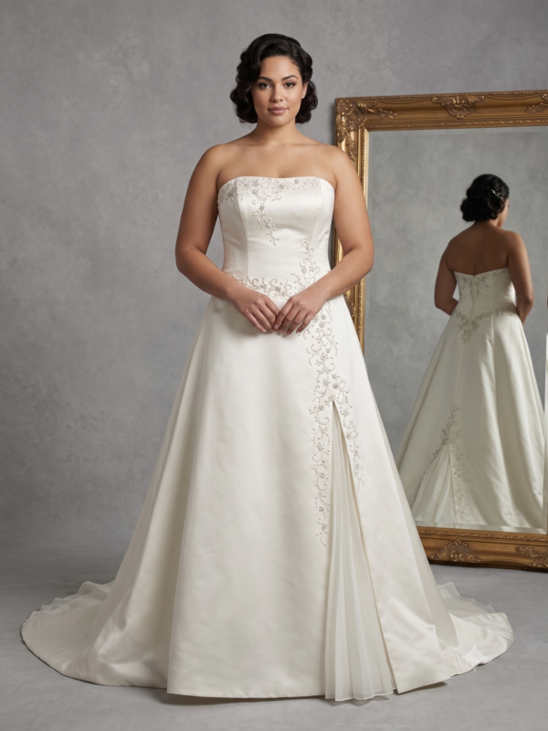 Private Label Violet Stella 22517 Satin Wedding Dress Size 14 | DMB032